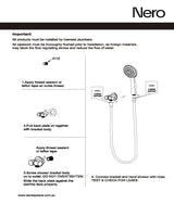 Nero Mecca Shower Bracket With Air Shower II Brushed Bronze NR221905FBZ