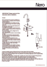 Nero Mecca Kitchen Mixer Matte Black NR221907MB