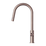 Nero NR221908BZ Mecca Pull Out Sink Mixer With Veggie Spray Function - Brushed Bronze