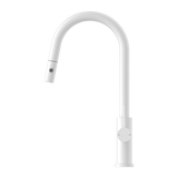 Nero NR221908MW Mecca Pull Down Sink Mixer With Veggie Spray Function  - Matte White