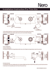 Nero Mecca Wall Basin/Bath Mixer Swivel Spout 225mm Brushed Gold NR221910RBG