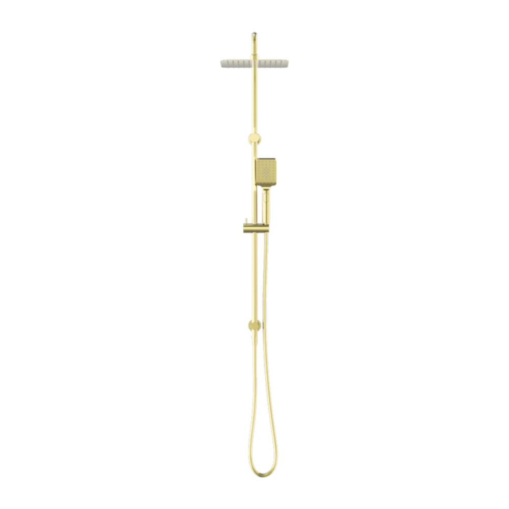 Nero Square Project Twin Shower Brushed Gold NR232105EBG