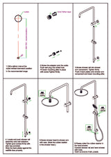 Nero Square Project Twin Shower Matte Black NR232105EMB