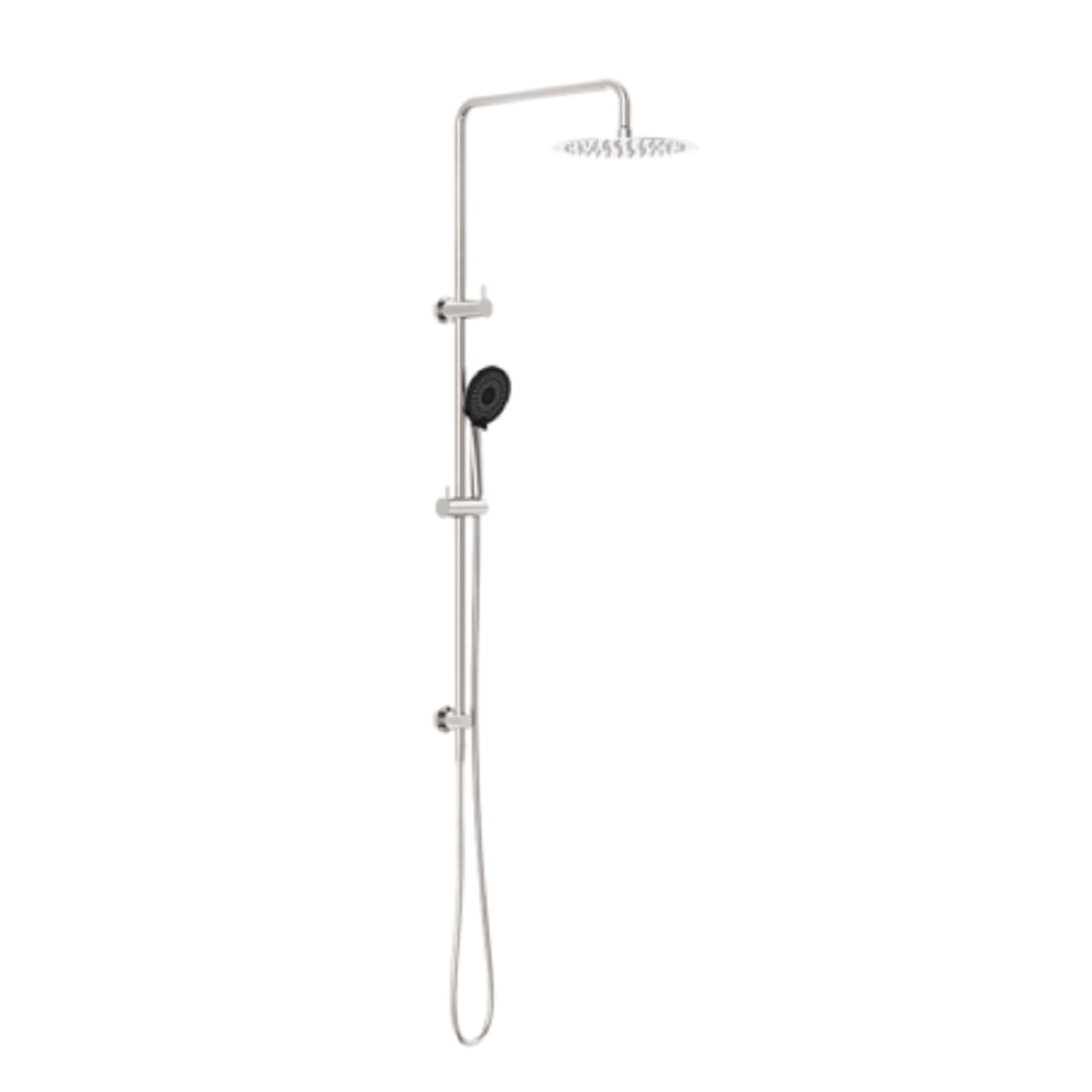 Nero Round Twin Shower Brushed Nickel NR232105FBN