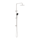 Nero Round Twin Shower Brushed Nickel NR232105FBN