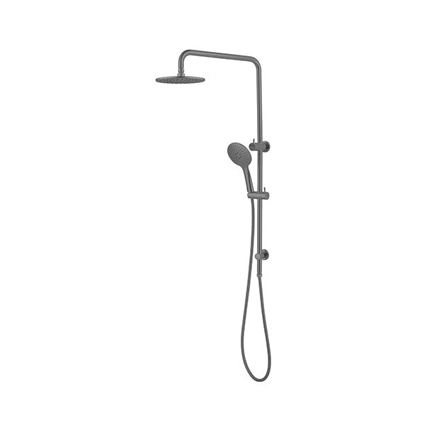 Nero NR250805aGM Dolce Mecca Combination Overhead and Handshower on Column - Gunmetal Grey