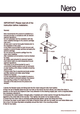 Nero Dolce Kitchen Mixer Square Shape Chrome NR250806CH