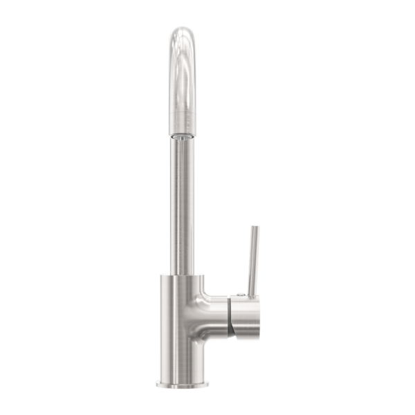 Nero NR250807BN Dolce Gooseneck Kitchen Mixer - Brushed Nickel