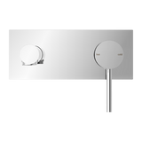 Nero NR250807aCH Dolce Wall Basin/Bath Mixer Straight Spout - Chrome