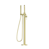 Nero NR251903ABG Opal Freestanding Bath Mixer with Handshower - Brushed Gold