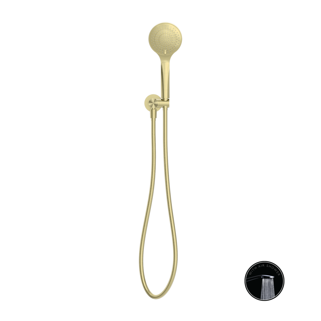 Nero NR251905BG Opal Shower Bracket With Air Shower - Brushed Gold