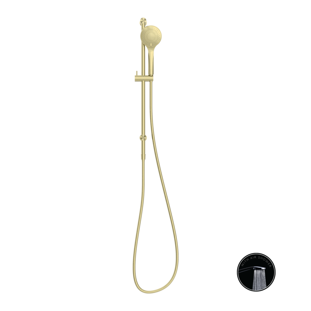 Nero NR251905aBG Opal Rail Shower With Air Shower - Brushed Gold