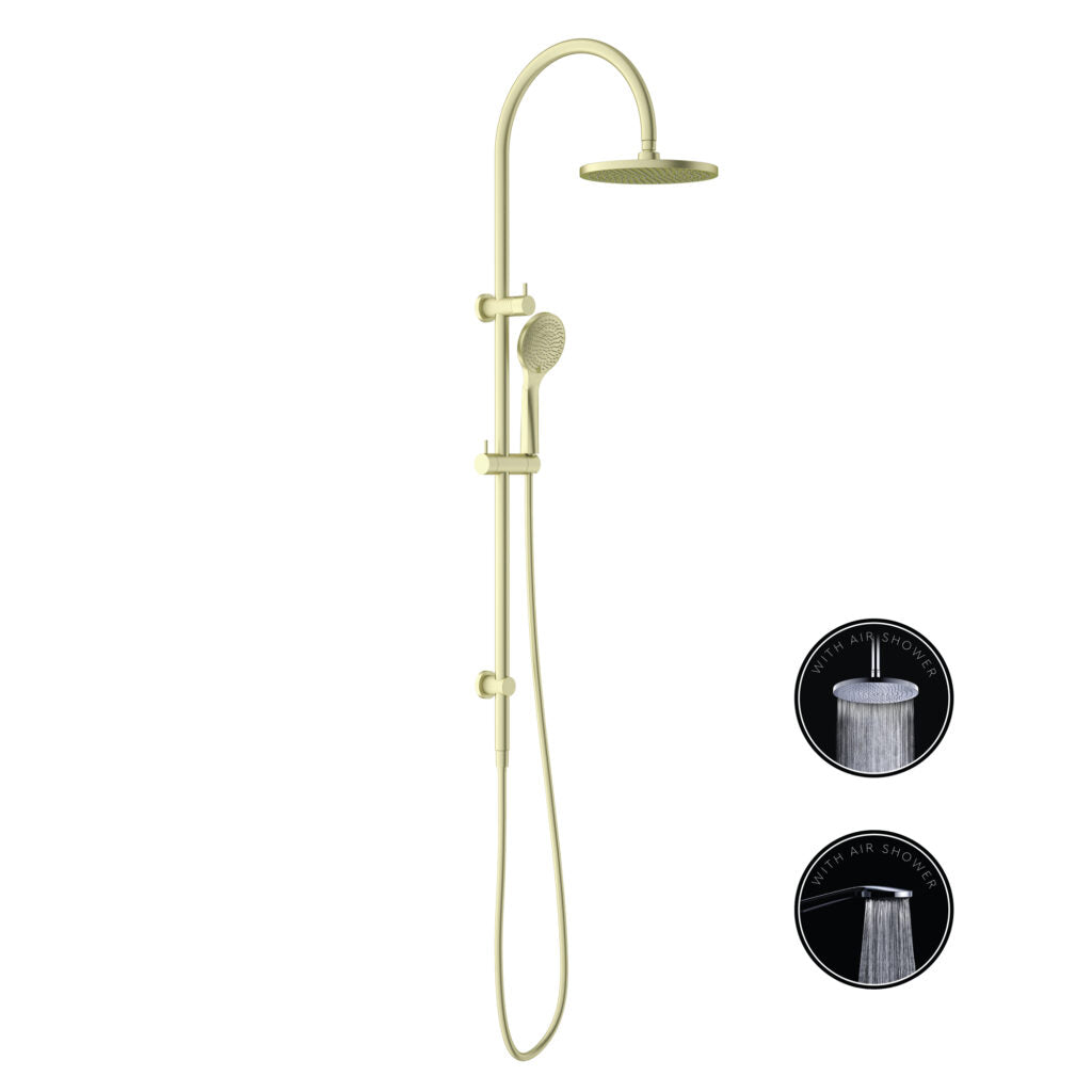 Nero NR251905bBG Opal Twin Shower Set With Air Shower - Brushed Gold