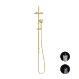 Nero NR251905bBG Opal Twin Shower Set With Air Shower - Brushed Gold