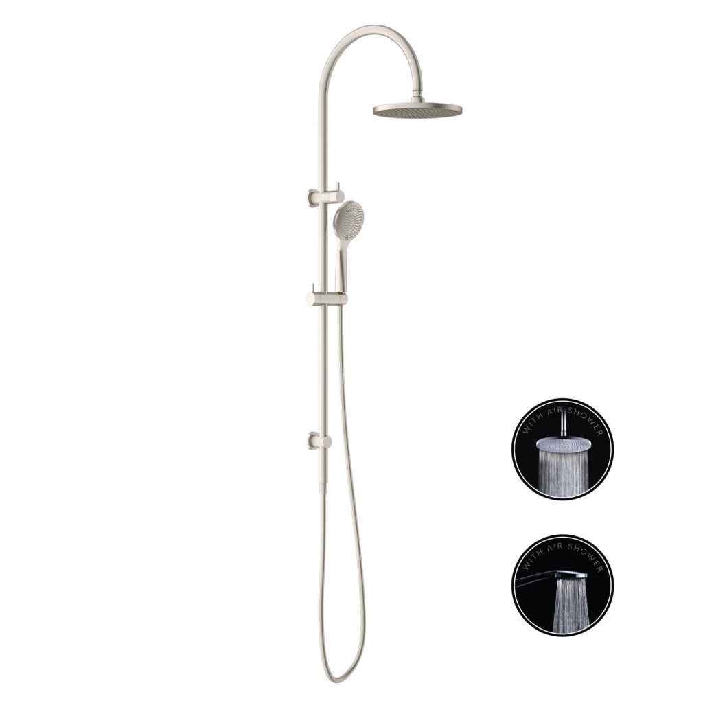 Nero NR251905bBN Opal Twin Shower Set With Air Shower - Brushed Nickel