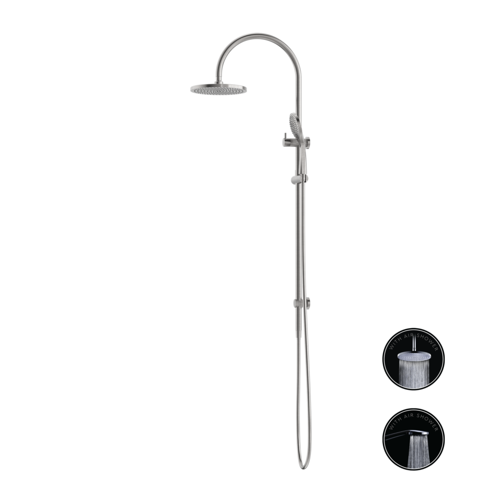 Nero NR251905bBN Opal Twin Shower Set With Air Shower - Brushed Nickel