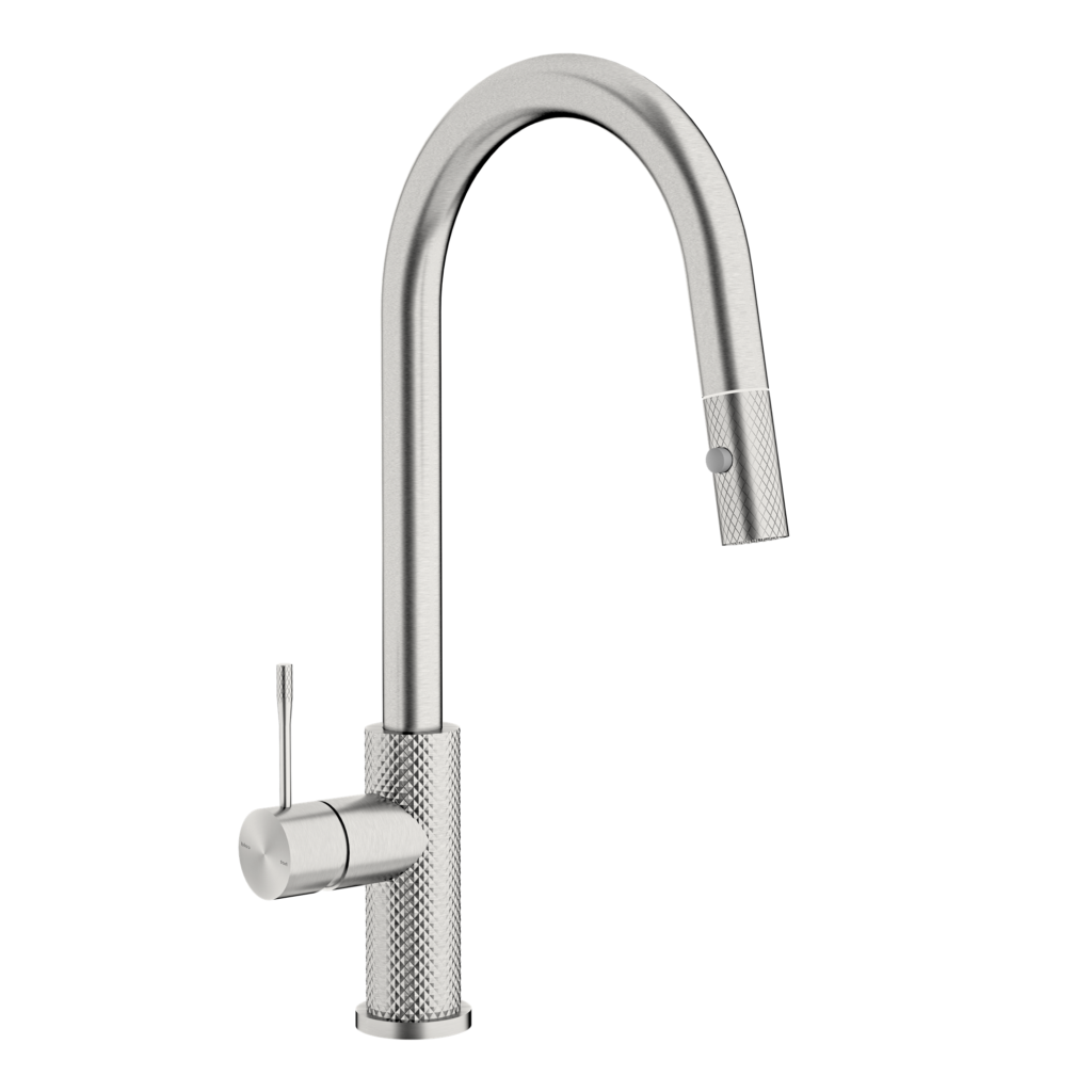 Nero NR251908BN Opal Pull Out Sink Mixer - Brushed Nickel