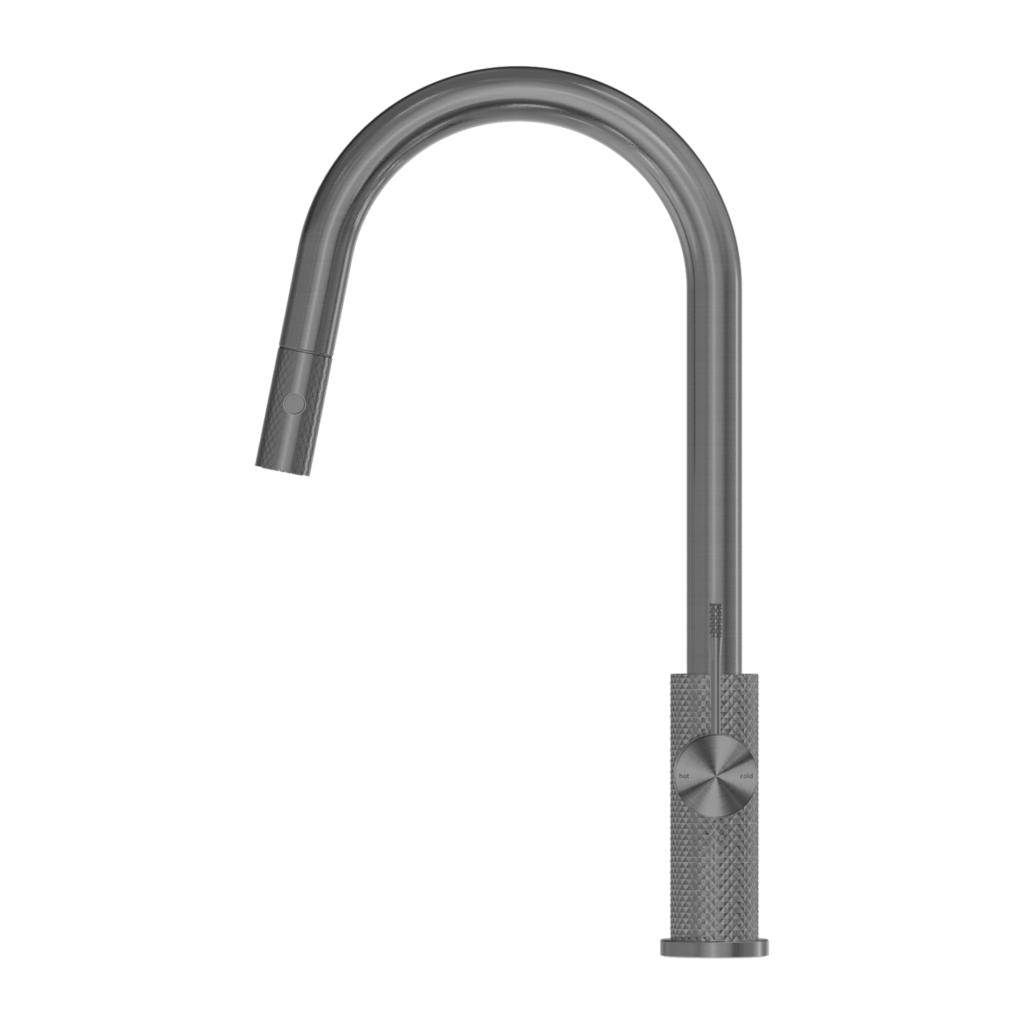 Nero NR251908GR Opal Pull Out Sink Mixer - Graphite Gunmetal Grey