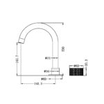 Nero NR252001BZ Opal Progressive Basin Mixer - Brushed Bronze