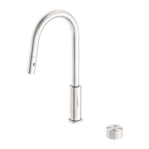 Nero NR252008BN Opal Progressive Pull Out Kitchen Mixer - Brushed Nickel