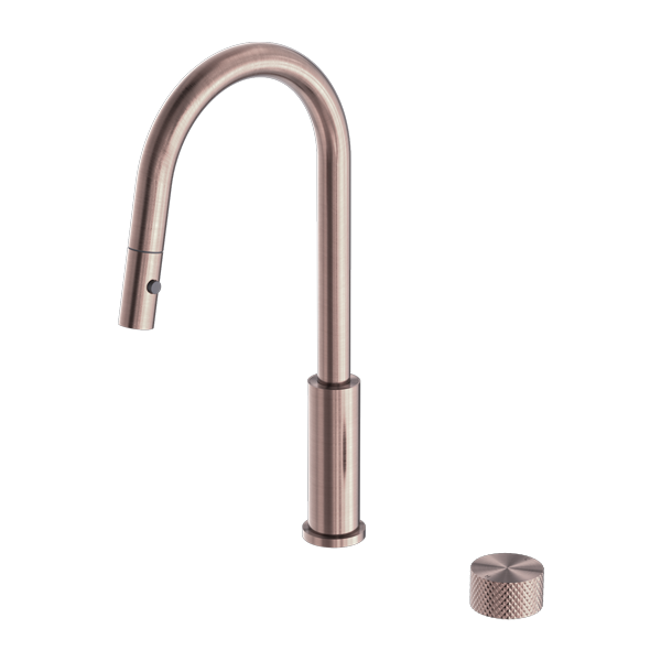 Nero NR252008BZ Opal Progressive Pull Out Kitchen Mixer - Brushed Bronze