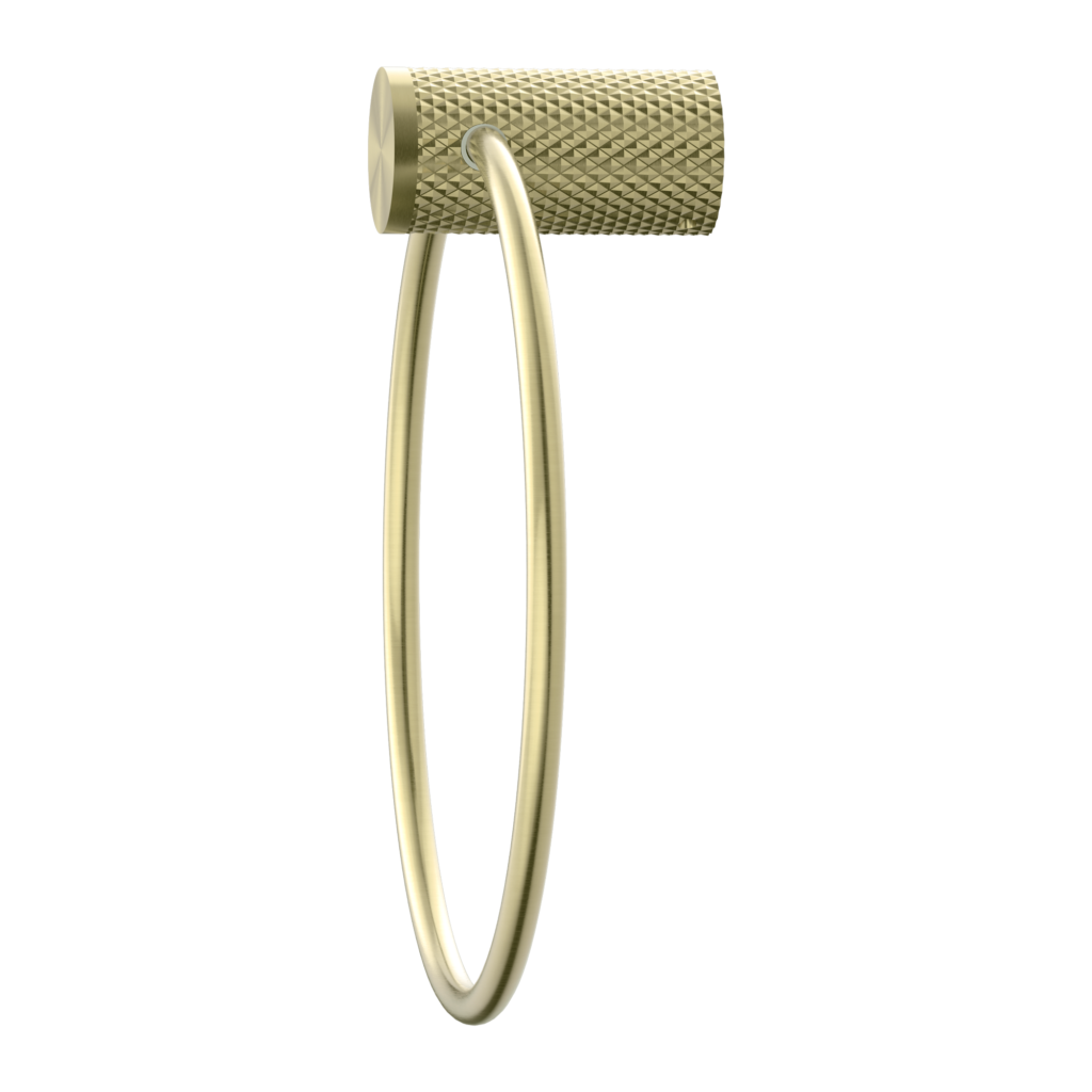 Nero NR2580aBG Opal Towel Ring - Brushed Gold