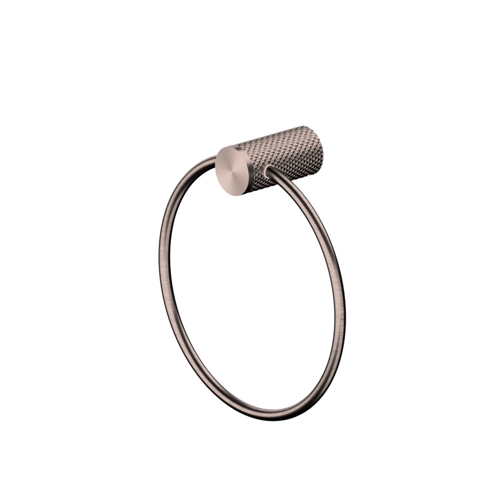 Nero NR2580aBZ Opal Towel Ring - Brushed Bronze