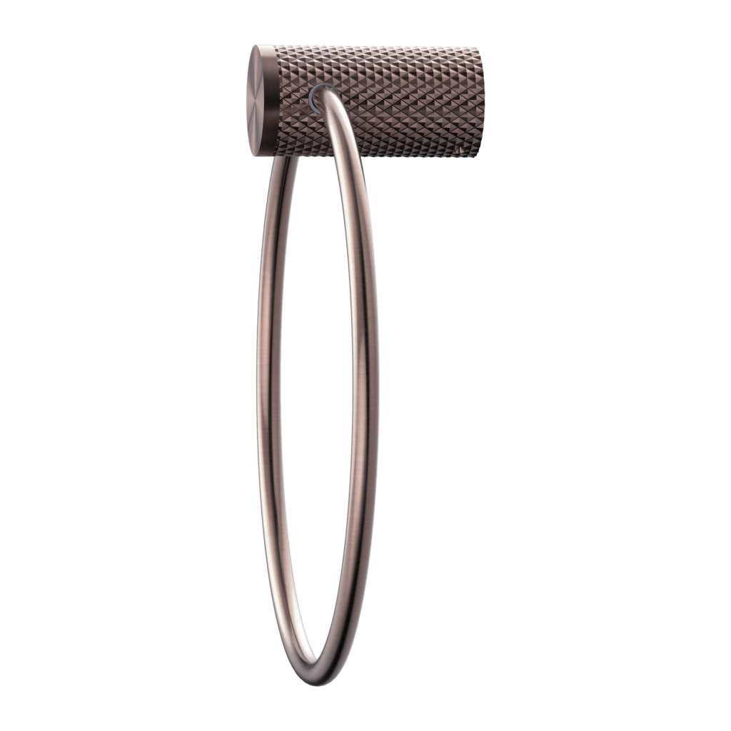 Nero NR2580aBZ Opal Towel Ring - Brushed Bronze
