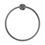 Nero NR2580aGR Opal Towel Ring - Graphite Gunmetal Grey