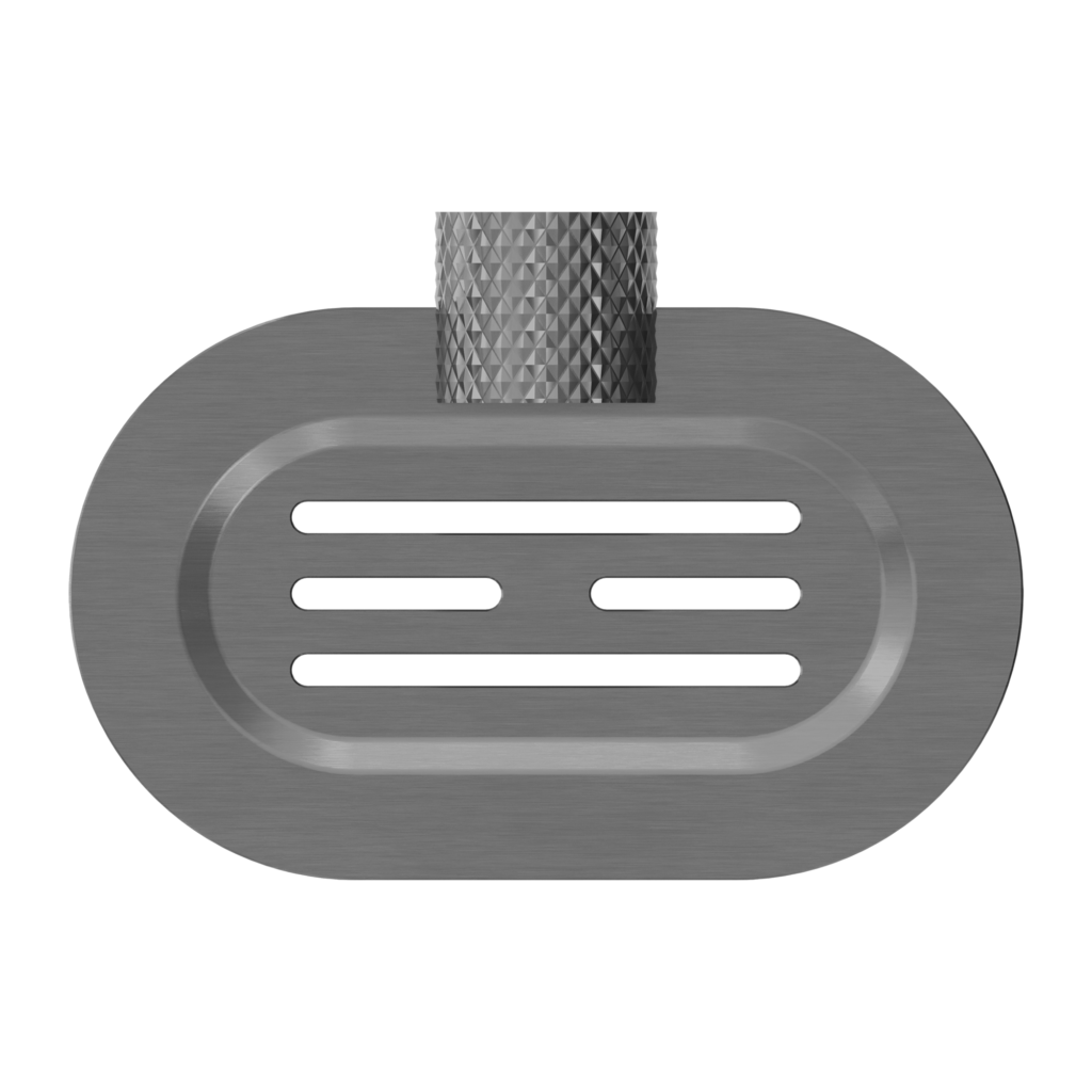 Nero NR2581GR Opal Soap Dish Holder - Graphite Gunmetal Grey