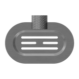 Nero NR2581GR Opal Soap Dish Holder - Graphite Gunmetal Grey