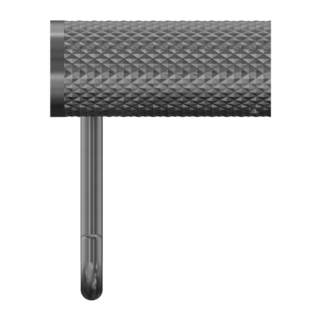 Nero NR2586GR Opal Toilet Roll Holder - Graphite Gunmetal Grey