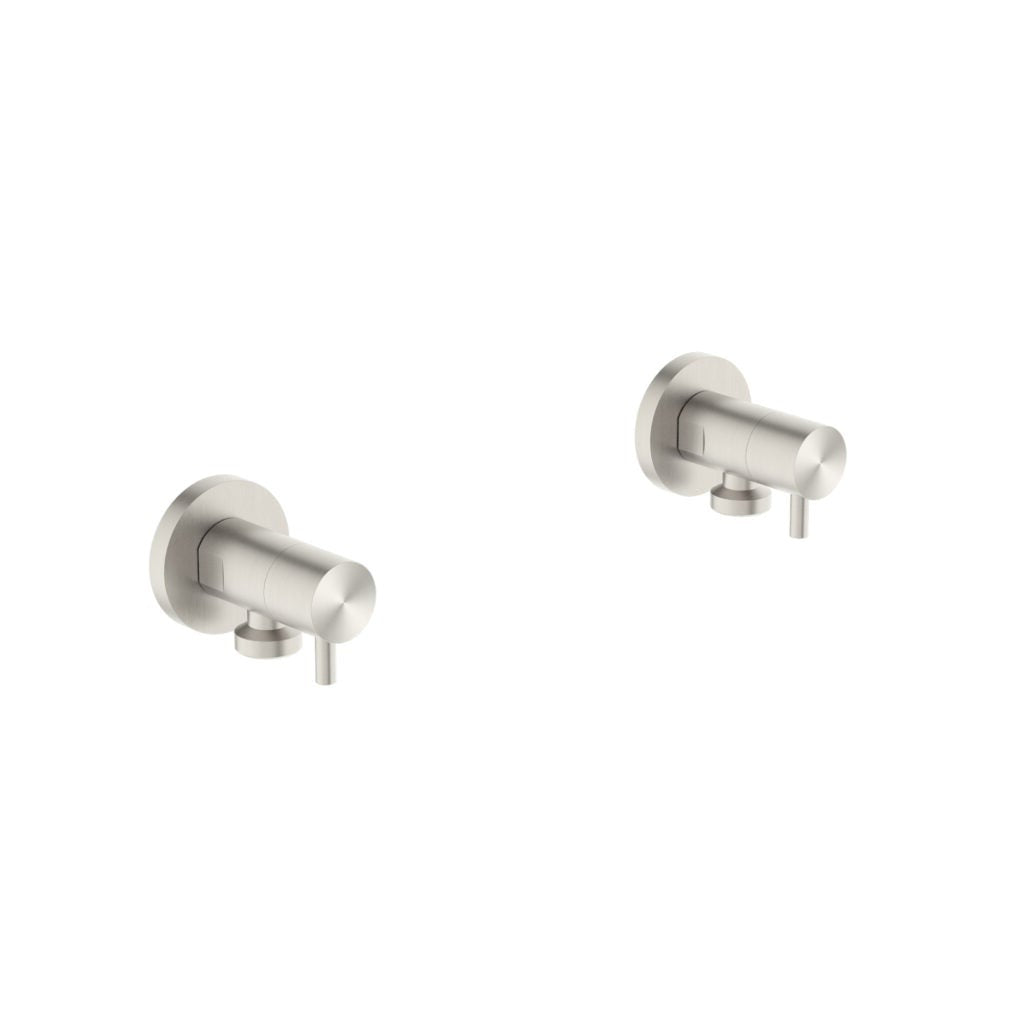 Nero NR262109dBN Washing Machine Tap Set - Brushed Nickel