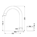 Nero NR271901GM Kara Progressive Basin Mixer - Gunmetal Grey