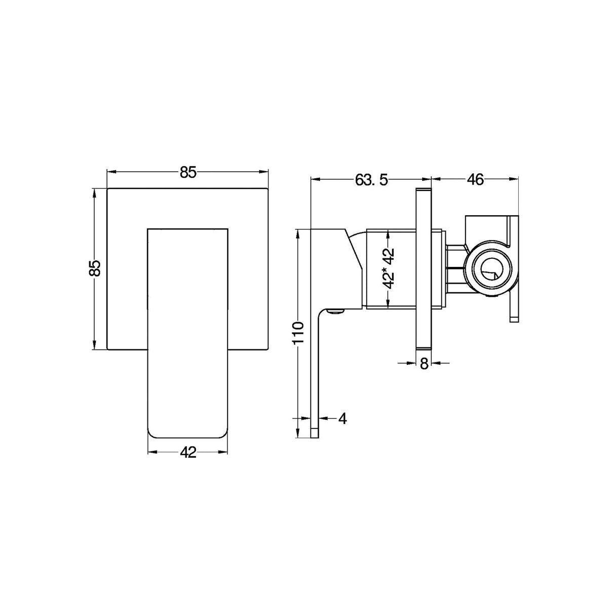 Nero NR301509CH Celia Shower Mixer - Chrome