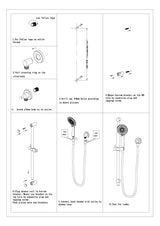 Nero Builder Budget Rail Shower Chrome NR315CH