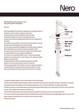 Nero Bianca Mid Tall Basin Mixer Matte Black NR321501DMB