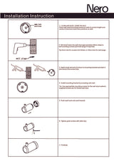 Nero Mecca Care 25mm Wall Hook Brushed Nickel NRCR2582BN
