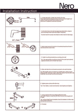 Nero Mecca Care 32mm Grab Rail With Toilet Roll Holder 450mm Brushed Bronze NRCR3218ABZ