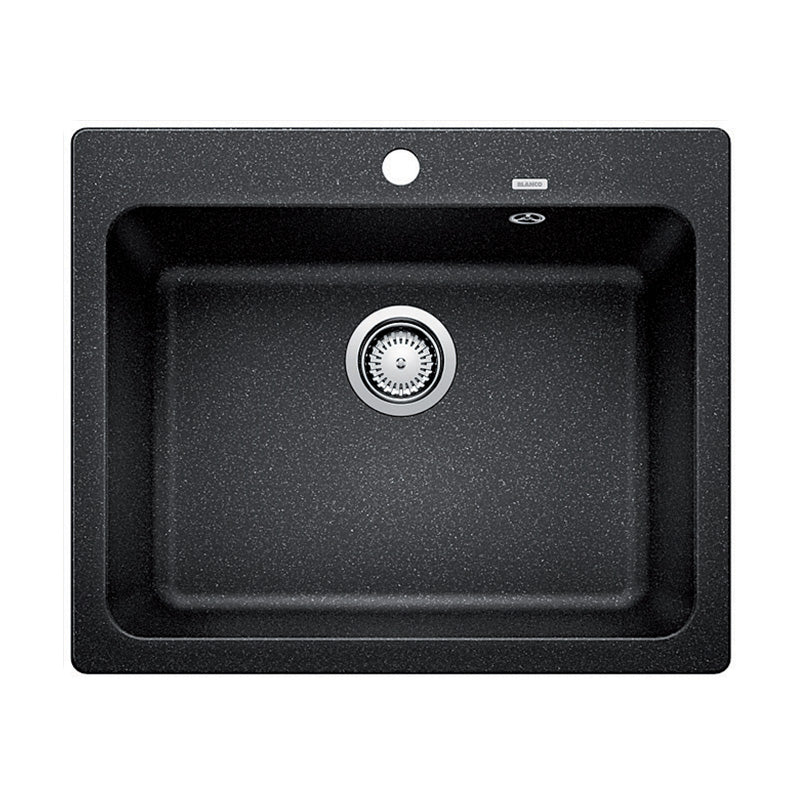 Blanco Naya6K5 Anthracite Black Silgranit Single Bowl Top Mount Sink Granite Kitchen Sinks