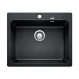 Blanco Naya6K5 Anthracite Black Silgranit Single Bowl Top Mount Sink Granite Kitchen Sinks