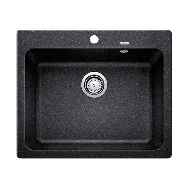 Blanco Naya6K5 Anthracite Black Silgranit Single Bowl Top Mount Sink Granite Kitchen Sinks