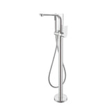 Nero NR321503aBN Bianca Freestanding Bath Mixer with Handshower - Brushed Nickel