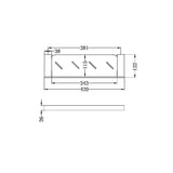 Nero NR4687ABN Celia Metal Shelf - Brushed Nickel