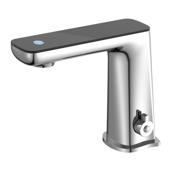 Nero NR222101CH Claudia Sensor Mixer with Black Top Display - Chrome