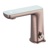 Nero NR222102BZ Claudia Sensor Mixer with White Top Display - Brushed Bronze