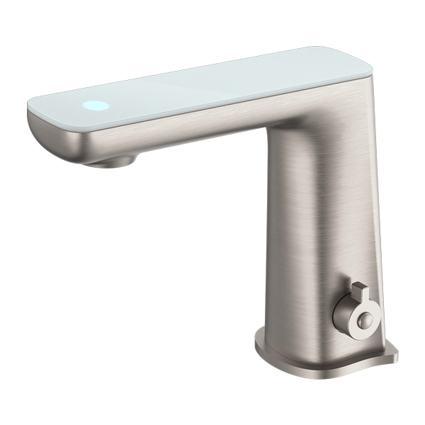Nero NR222102BN Claudia Sensor Mixer with White Top Display - Brushed Nickel