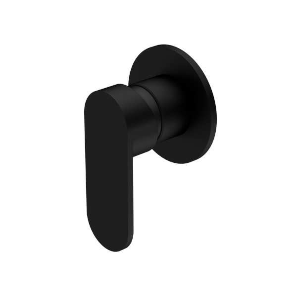 Nero NR301311DMB Ecco Shower Mixer Round Back Plate - Matte Black