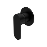 Nero NR301311DMB Ecco Shower Mixer Round Back Plate - Matte Black