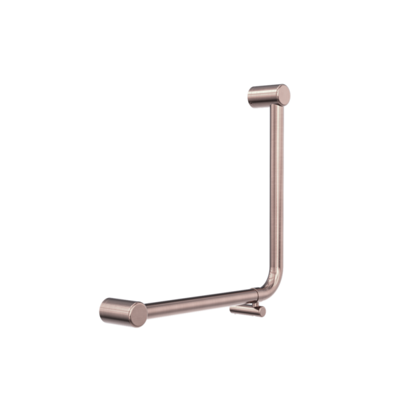 Nero NRCR3290DBZ Mecca Care 32mm Ambulant 90 Degree Bent Tube Grab Rail - Brushed Bronze